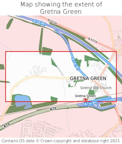 Where is Gretna Green? Gretna Green on a map