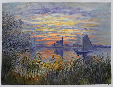 Marine View - Sunset - Claude Monet Paintings | Monet art, Claude monet ...