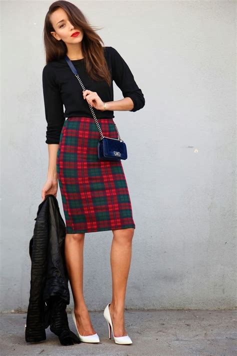 +51 blue plaid skirt outfit Looks & Inspirations - POLYVORE - Discover ...