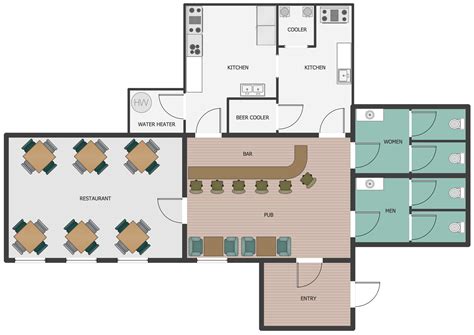 Cafe and Restaurant Floor Plans