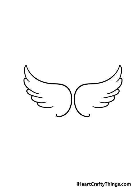 Angel Wings Drawing - How To Draw Angel Wings Step By Step