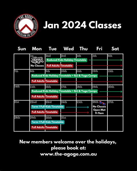 Timetable — The Agoge BJJ