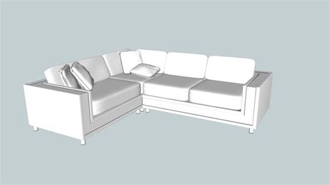 l-shape sofa - 3D Warehouse Small Appartment, 3d Warehouse, L Shaped ...