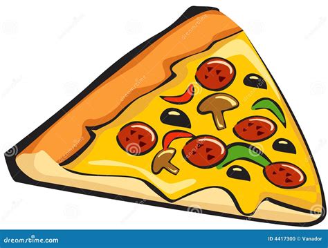 Pizza stock illustration. Illustration of pizza, tasty - 4417300