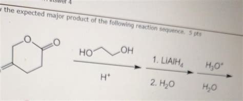 Solved e reaction shown forms a lactone as the product. Draw | Chegg.com