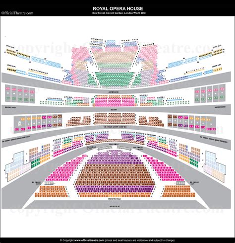 Royal Opera House London seat map and prices