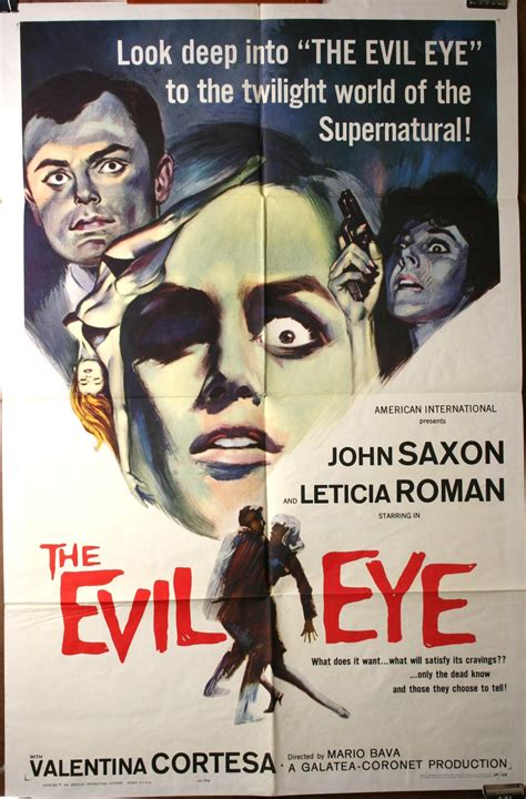 EVIL EYE "1 Sheet" Movie Poster Mario Bava - Original Vintage Movie Posters