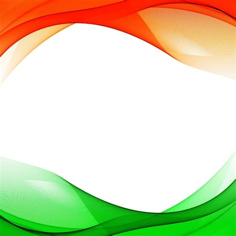 Free Vector | Beautiful tricolor indian flag wave theme background