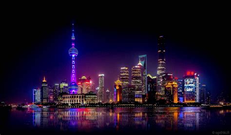 Shanghai Skyline at Night - Stunning Urban Architecture