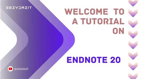 EndNote Tutorial Part 3 - Using EndNote 20 in MS Word - YouTube