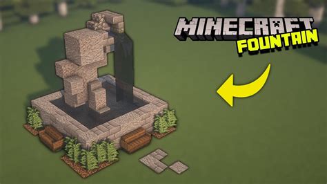 Minecraft: Fountain Tutorial / Designs | Minecraft fountain, Minecraft ...