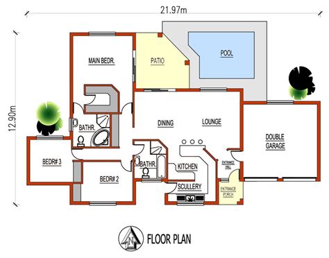 3 Bedroom Floor Plans With Double Garage - floorplans.click