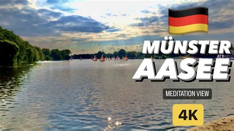 MUNSTER AASEA / LAKE, GERMANY, 4K, UHD, 60 FPS. MÜNSTER, AASEE ...