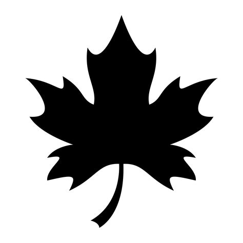 Fall Leaf Silhouette Svg