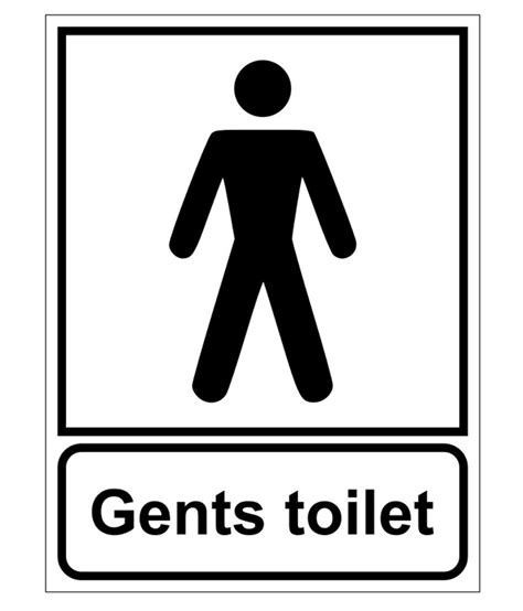 Sign Industry Gents Toilet Sign Board: Buy Online at Best Price in ...