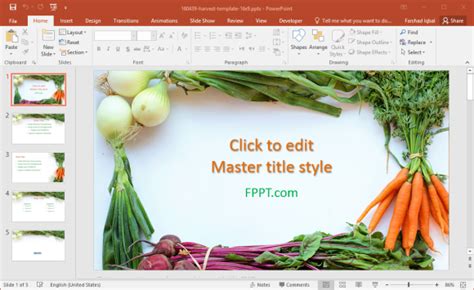 Free Healthy Food PowerPoint Templates