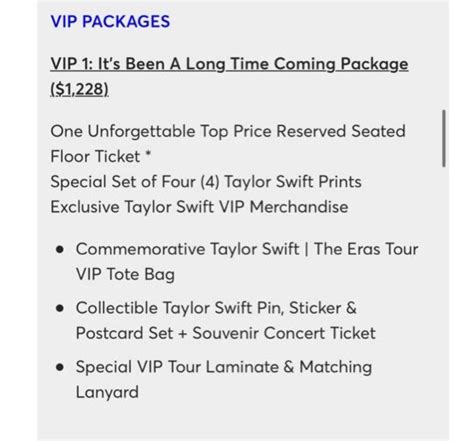 Taylor Swift VIP 1 Tickets, Tickets & Vouchers, Event Tickets on Carousell