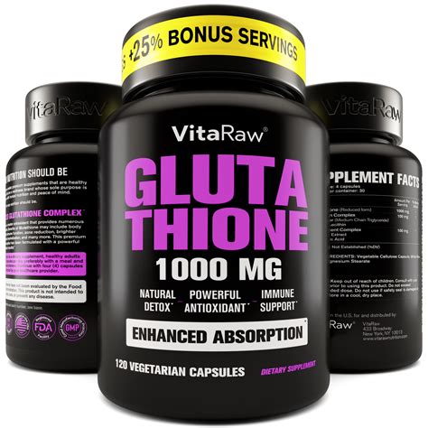 Buy 1000mg Glutathione for Immune Support - 100mg Absorption Complex ...