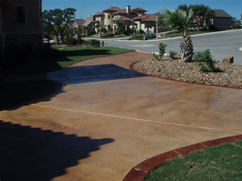 Stained concrete driveways, patios, sidewalks, garages | Stained ...