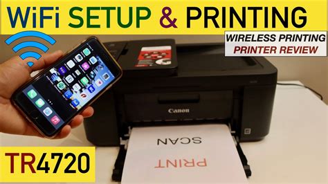 Canon Pixma TR4720 WiFi Setup, Wireless printing Review. - YouTube