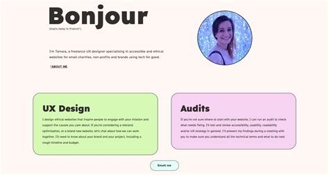 website self introduction