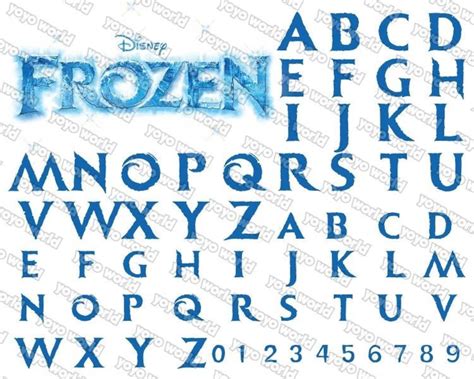 Frozen Font, Frozen 2 Schriftart, Frozen SVG, Frozen Font SVG, Frozen ...