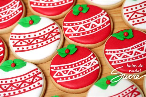 Galletas decoradas de bolas de navidad | Mini galletas, Decoracion de ...