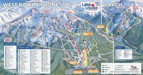 Lake Louise Trail map - Freeride