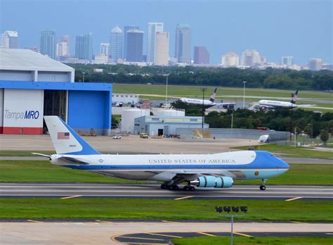 Air Force One landing at Tampa International Airport | Tampa FL | Tampa ...