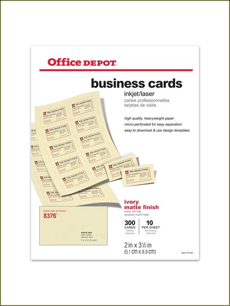 Office Depot Postcard Template