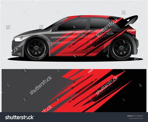 Rally Car Decal Graphic Wrap Vector Stock Vector (Royalty Free ...