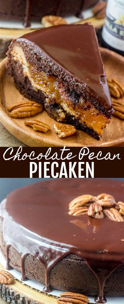 Chocolate Pecan Piecaken {The Ultimate Holiday Dessert}