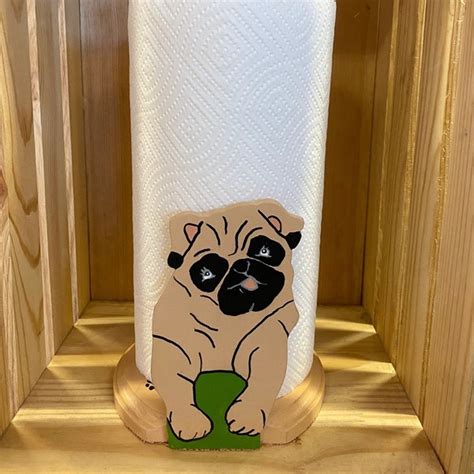 Pug Toilet Paper Holder - Etsy