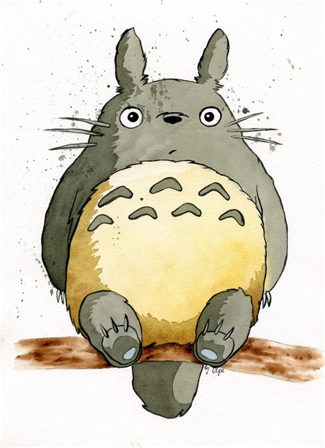 My Neighbor Totoro ORIGINAL watercolor drawing : r/ghibli