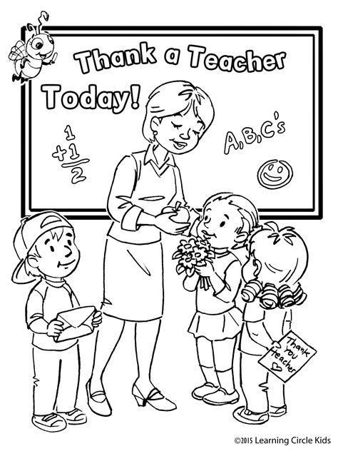 Best Teacher Colouring Sheets - David Santangelo's Coloring Pages