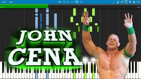 John Cena Theme Song (The Time Is Now) - Piano Cover / Tutorial with ...