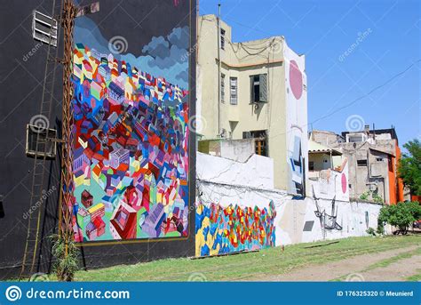 Street Art in La Boca Neighborhoods Masked Wedding Editorial Image ...