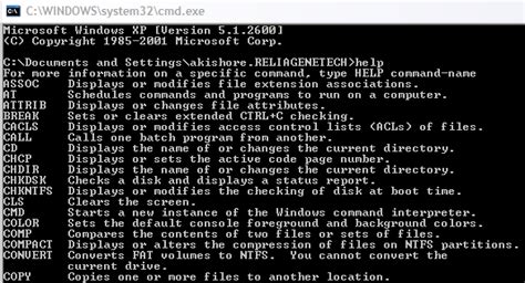 Command prompt commands cd example - stashoktrainer