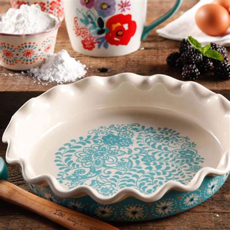 The Pioneer Woman 5" Blue Floral Pie Dish - Walmart.com | Pioneer woman ...