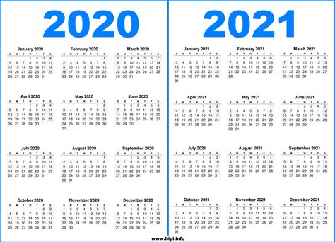 2020 And 2021 Yearly Calendar Printable | Printable March