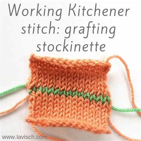 Tutorial Kitchener stitch: grafting stockinette | Knitting techniques ...