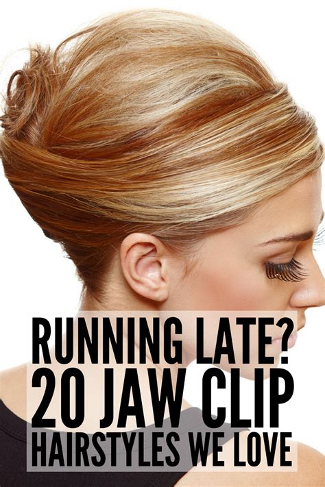 Running late 20 jaw clip hairstyles for all hair lengths – Artofit