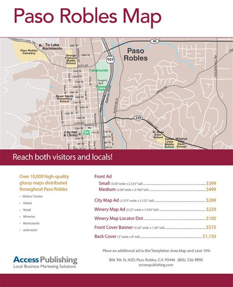 Get your business on the new Paso Robles Area MapWeb Design and Marketing