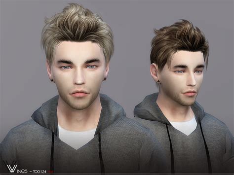 Male Hair TO0124 by wingssims - Liquid Sims