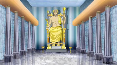 Statue of Zeus at Olympia - stock photo 1000949 | Crushpixel