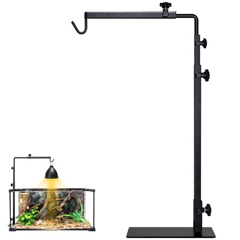 Buy LISINAN Adjustable Reptile Terrarium Heat Lamp Stand,Metal Reptile ...