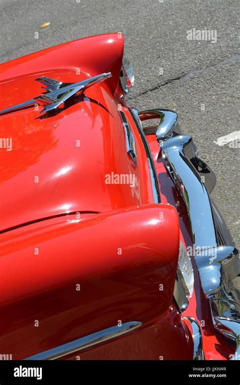 Red Vintage Car Stock Photo - Alamy