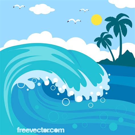 cartoon ocean waves - Clip Art Library