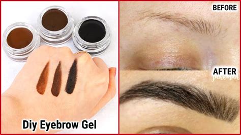 Diy waterproof Eyebrow Gel - YouTube