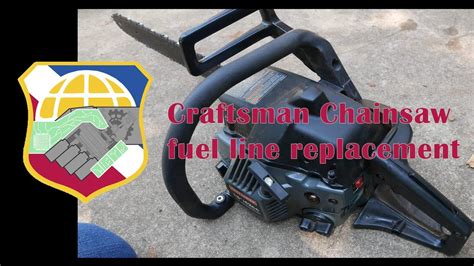 Sears Craftsman Chainsaw fuel line replacement - 2 stroke engine poulan ...